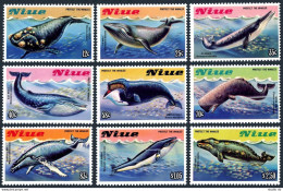 Niue 380-388, MNH. Michel 502-510. Save The Whales Campaign, 1983. - Niue