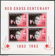 Nigeria 149a Sheet, MNH. Michel Bl.2. Red Cross Centenary, 1963. - Niger (1960-...)