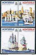 Montserrat 359-362,MNH. Mi 359-362. US-200,1976.Raleigh Attacking Druid;Hudson. - Montserrat