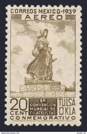 Mexico C94,MNH.Mi 765. Air Post 1939.Indian,Statue Of Pioneer Woman,Ponca City. - Mexico