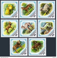 Mongolia 1254-1261, MNH. Mi 1479-1486. Chicks, Colt, Lamb, Fawn,Camel Calf,1982. - Mongolie