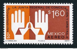 Mexico C536 Block/4,MNH.Michel 1553. Council Of Reconciliation,Arbitration,1977 - México