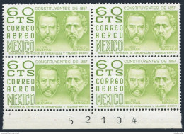 Mexico C445 Block/4, MNH. Michel 1448X. Leon Guzman And Ignacio Ramirez, 1975. - Mexico