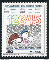 Mexico 1259 Block/4,MNH.Michel 1772. Inauguration Of Zip Codes,1981.Style Bird. - Mexico