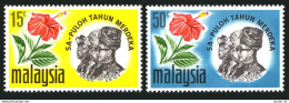 Malaysia 44-45,MNH.Michel 43-44. Independence-10,1967.Hibiscus,Rulers.  - Malesia (1964-...)