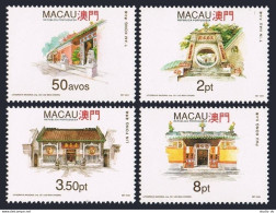 Macao 685-688,MNH.Michel 713-716. Temples 1993.T'an Kong,T'in Hau,Lin Fong,Pau - Neufs