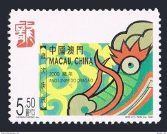 Macao 1015, MNH. New Year 2000, Lunar Year Of The Dragon. - Unused Stamps