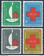 Indonesia 600-603, MNH. Michel 403-406. Red Cross, Centenary, 1963. - Indonesien
