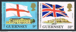 Guernsey 279-280,MNH.Mi 284-285. Commonwealth:Flags,Royal Court,Castle Cornet - Guernesey