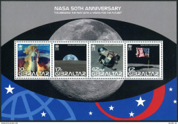 Gibraltar 1157 Ad Sheet,MNH. National Aeronautics & Space Administration,2008. - Gibraltar