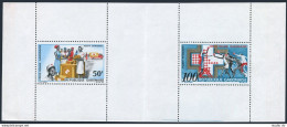 Gabon C68-C69a Booklet,MNH Michel 306-307 MH. Support For Red Cross 1968. - Gabón (1960-...)
