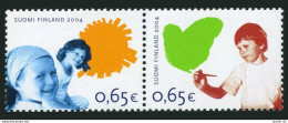 Finland 1221 Ab Pair, MNH. Rights Of The Child, 2004. - Nuevos