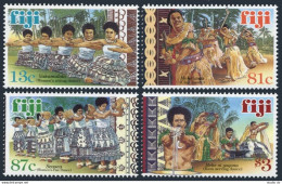 Fiji 839-842,MNH.Michel 869-872. Traditional Dances 1999.Vakamalolo,Mekeiwau, - Fidji (1970-...)