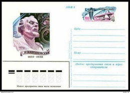 Russia PC Michel 107. Konstantin Tsiolkovsky,125th Birth Ann.1982.Museum,Kaluga. - Covers & Documents