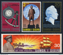 Samoa 329-332, MNH. Mi 222-225. Capt.James Cook, Exploration South Pacific-200. - Samoa (Staat)