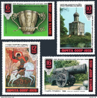 Russia 4709-4712,MNH.Michel 4792-4795. Old Russian Art,1978. Silver Cup, Church, - Unused Stamps