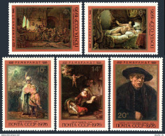 Russia 4511-4515, MNH. Michel 4551-4555. Rembrandt Painting, 1976. - Unused Stamps