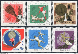 Russia 3201,3213-3217, MNH. Championships 1966: Hockey,Soccer Cup,Chess,Fencing. - Ungebraucht