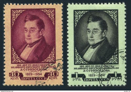 Russia 1690-1691,CTO.Michel 1692-1693. Aleksandr S.Griboedov,writer.1954. - Usados