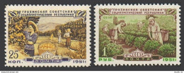 Russia 1587,1589,MNH.Michel 1549,1551. Georgian Republic,30,1951.Citrus,Tea. - Neufs