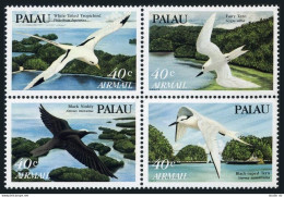 Palau C1-C4a Block, MNH. Mi 47-50. Tropic-bird, Fairy, Black-naped Terns, Noody. - Palau