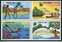 Palau 55-58a, MNH. Michel 55-58 Vbl. Methods: Underwater Spear Fishing, 1984. - Palau