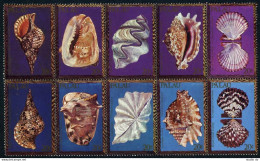 Palau 41-50a Block/10, MNH. Michel 37-46. Shells 1984. - Palau