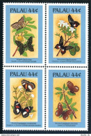 Palau 121B-121Ef Block, MNH. Michel 168-171. Butterflies 1987. - Palau