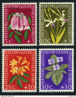 Neth New Guinea B19-B22, MNH. Mi 57-60. 1958. Bignonia, Orchid, Rhododendron, - República De Guinea (1958-...)