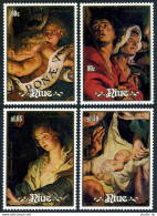 Niue 564-567,568 Sheet, MNH. Mi 737-740, Bl.113. Christmas 1988. Peter Rubens. - Niue