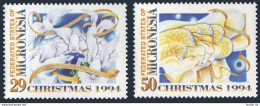 Micronesia 202-203, MNH. Michel 395-396. Christmas 1994. Doves, Angels. - Micronesia