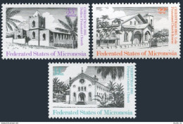 Micronesia 24,C13-C14,MNH.Michel 37-39. Christmas 1985.Churches. - Micronesia