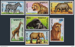 Mongolia 1996-2003, MNH. Mi 2293-2300, Bl.171. African Animals: Zebras, Cheetah, - Mongolia