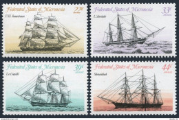 Micronesia 23,C10-C12, MNH. Mi 32-35. Sailing Ships 1985. Jamestown, L'Astrolabe - Mikronesien
