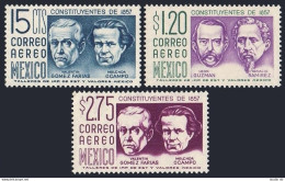 Mexico C236-C237A, MNH. Constitution-100, Portraits 1956-1963. - Mexico