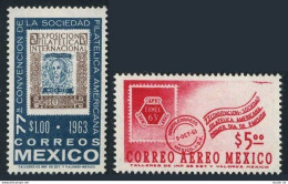 Mexico 937,C274,MNH.Mi 1147-1148. Convention Of The American Philatelic Society. - Mexico