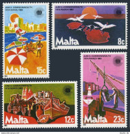 Malta 623-626, MNH. Mi 766-769. Commonwealth Day 1983. Map,Birds,Coach,Industry. - Malta