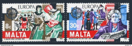 Malta 614-615, MNH. Mi 661-662. EUROPE CEPT-1982. Redemption, 1428. Rights, 1802 - Malte