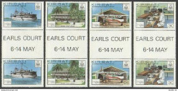 Kiribati 352-355 Gutter, MNH. Mi 349-352. LONDON-1980: Post Office,ship,airplane - Kiribati (1979-...)