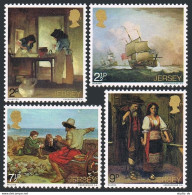 Jersey 57-60,MNH.Michel 57-60. Paintings By Jersey Artists,1971.English Fleet. - Jersey