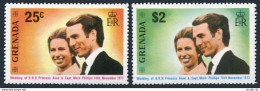 Grenada 516-517,517a,MNH.Michel 551-52,Bl.32.Princess Anne,Mark Phillips Wedding - Grenade (1974-...)