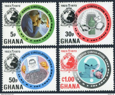 Ghana 495-498, MNH. Michel 512-515. INTERPOL, 50th Ann. 1973. - Preobliterati
