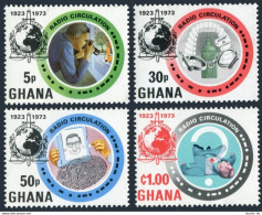 Ghana 495-498, MNH. Michel 512-515. INTERPOL, 50th Ann. 1973. - Préoblitérés