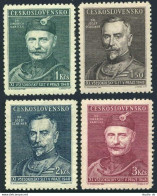 Czechoslovakia 351-354, MNH. Mi 540-543. Sokol Congress,1948. Vanicek, Scheiner. - Neufs