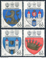 Czechoslovakia 2099-2102, MNH. Michel 2360-2363. Coat Of Arms Of Towns, 1977. - Ungebraucht