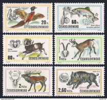 Czechoslovakia 1760-1765,MNH.Mi 2014-2019. Hunting EXPO-1971.Pheasant,Trout,Stag - Ongebruikt