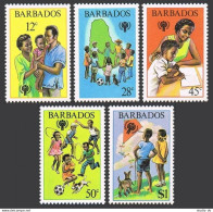 Barbados 519-523, MNH. Michel 489-493. Year Of Child IYC-1979. Dogs, Map. - Barbados (1966-...)