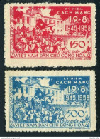 Viet Nam 78-79,MNH.Michel 79-80. August Revolution,13th Ann.1958. - Viêt-Nam