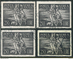 Vatican C16,used.Michel 147. Air Post Stamps 1948.Archangel Raphael & Young Tobias. - Luftpost