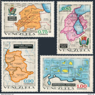 Venezuela 988-991, MNH. Michel 1888-1889,1893-1894. Maps Of The Provinces, 1971. - Venezuela